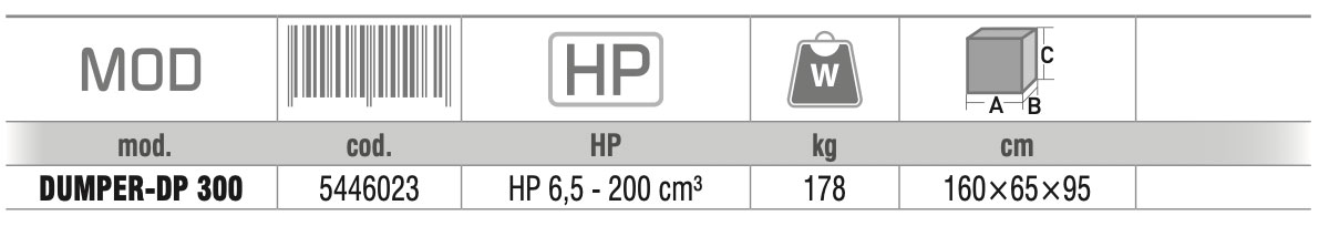 caratteristiche dumeper dp-300 zanon