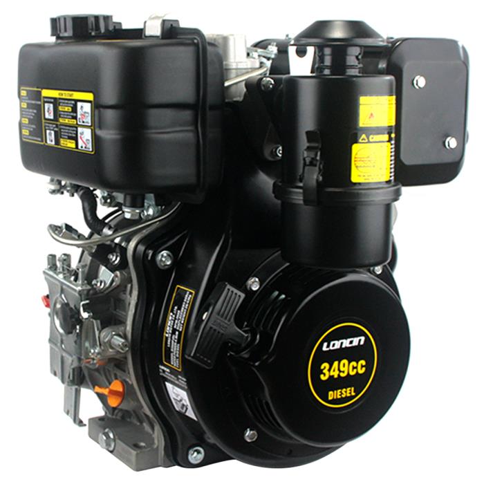 Motore Loncin avv.elettrico con Albero Cilindrico per Motozappe/Generatori 349cc