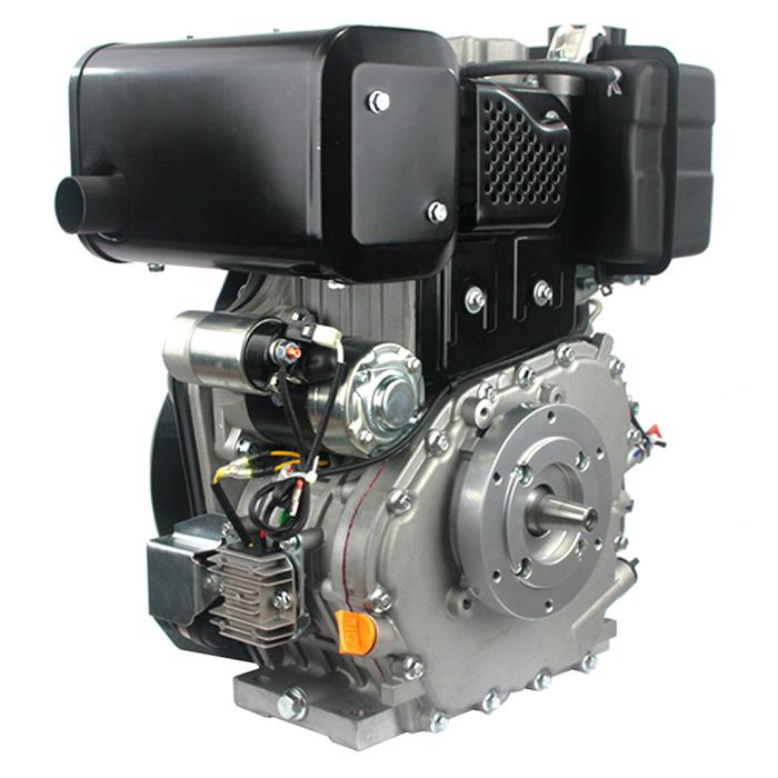 Motore Loncin avv. elettrico con Albero Conico per Motocoltivatori 441cc Diesel
