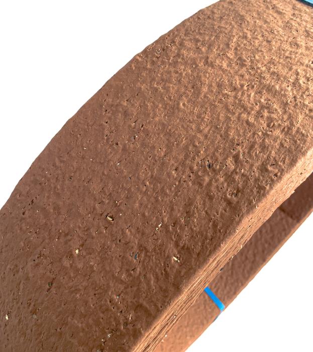 20Mt Bordura in Plastica riciclata effetto roccia colore Marrone H140mm-spes.7mm