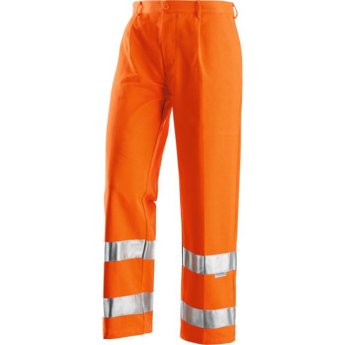 Pantalone alta visibilità cotone/poliestere/felpato FUSTAGNO ARANCIO