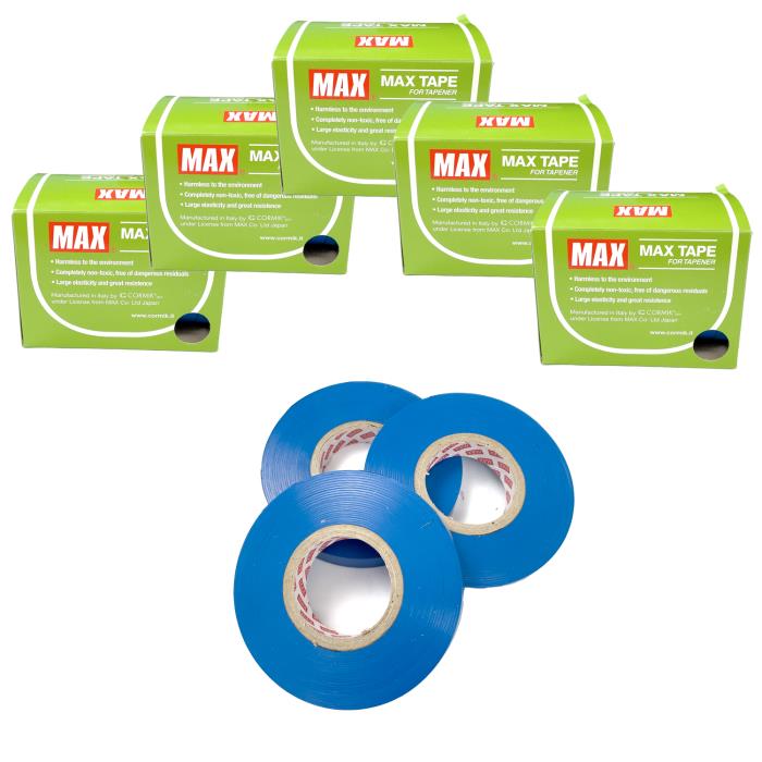 5 Confezioni di Nastro blu per Legatrice Max con spes. 0.15 mm e larg. 11 mm