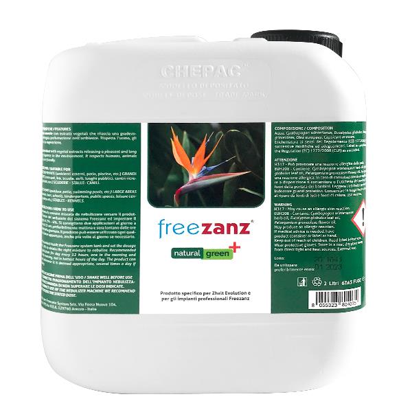Flacone 25 litri Freezanz Natural Green+ per Zhalt Evolution