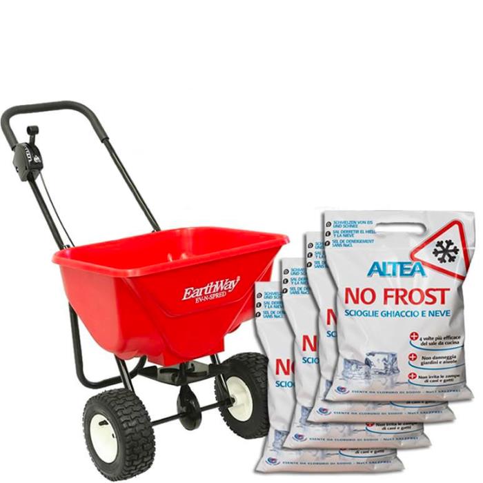 Kit Sale Antighiaccio No Frost Altea 4 pz+Carrello Spargisale Earthway 2030PLUS