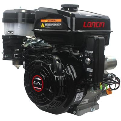 Motore Loncin avv.elettrico Albero Conico per Motocoltivatori 420cc Benzina