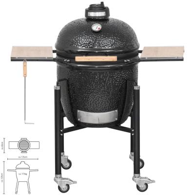 Barbecue Monolith Basic Nero Con Carrello E Griglia Cottura Da 46 Cm