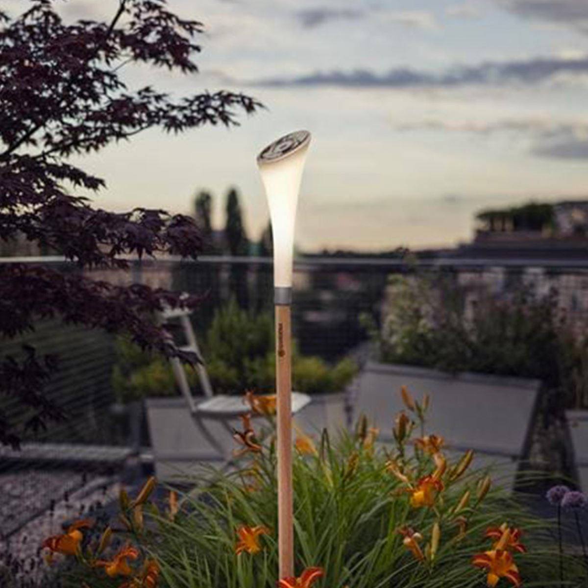 lampada a pannelli solari da giardino clickup gardena