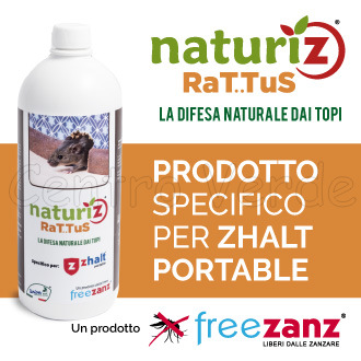 Flacone Naturiz Rattus Concentrato da 1 lt FreeZanz per Zhalt Portable